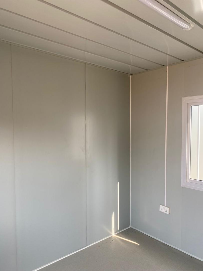 Prefabricated container office compact unit