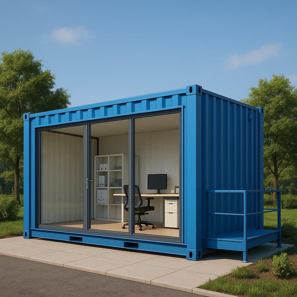 Prefabricated container office by GIWU Construction