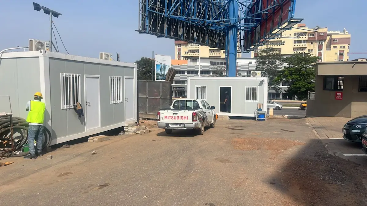 Container site office for Berkon Group at Golden Tower